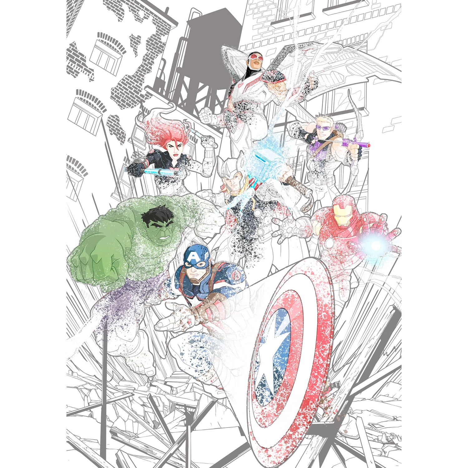 Komar Vliesová fototapeta Avengers Attack 200 x 280 cm