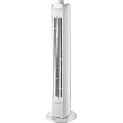 Ventilátor sloupkový s časovačem, 3 stupně, 40W, bílý, 80 cm x pr. 22 cm