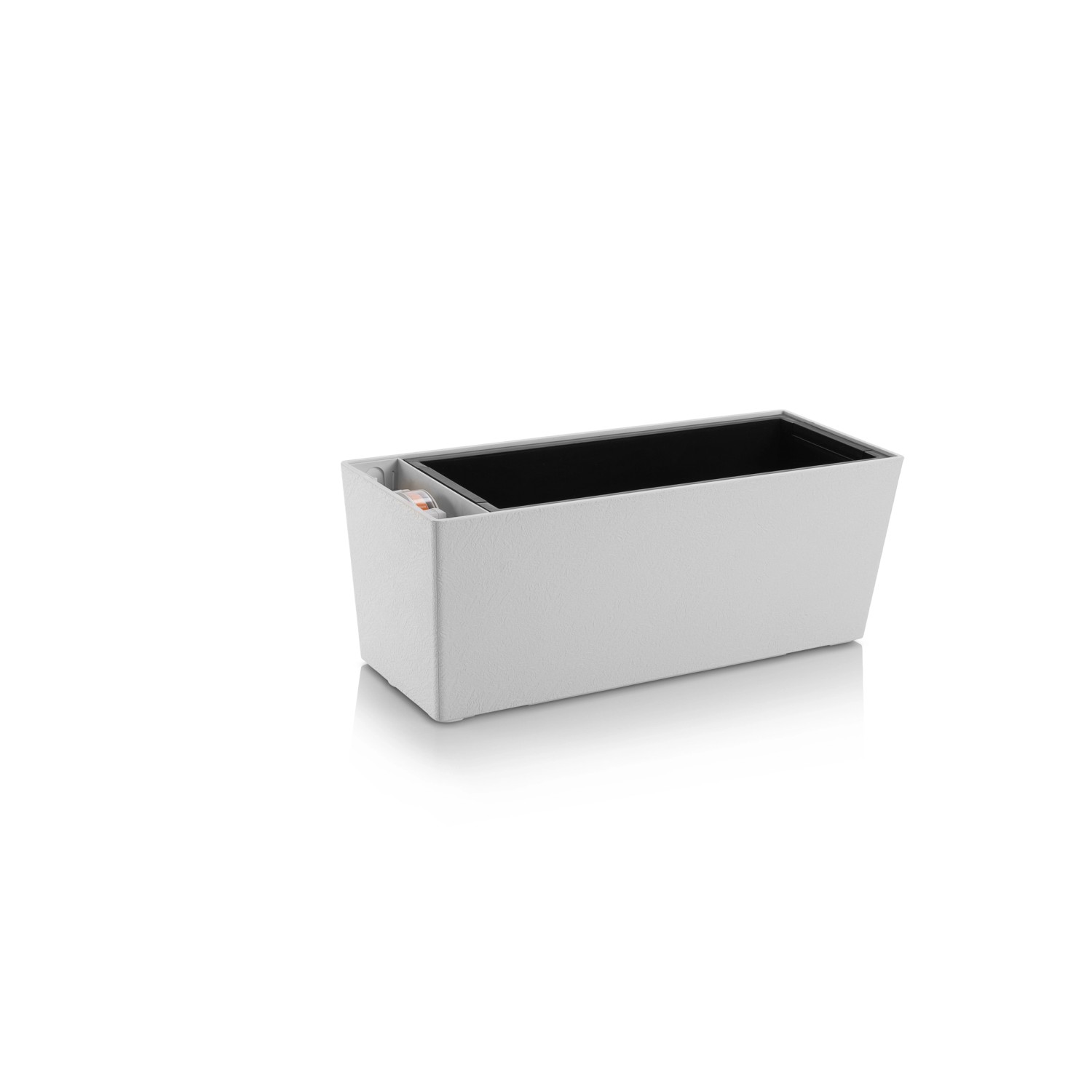 Plastkon Samozavlažovací květináč Supreme stone ledově bílá, 50 cm