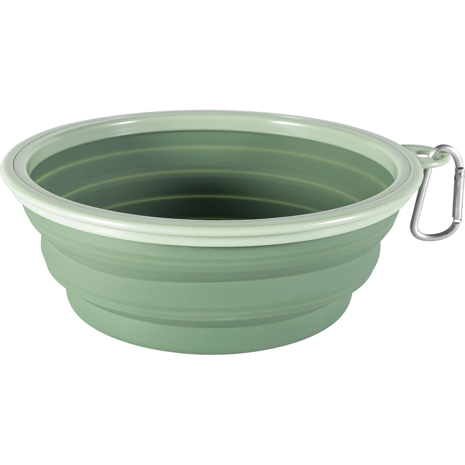 CAMPSITE Skládací miska zelená pr. 17,8 x 2,5/6,2 cm, 2 ks