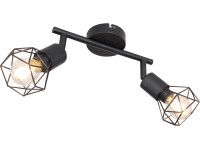 GLOBO 2bodové svítidlo XARA I černá E14 40 W 220 x 80 x 180 mm