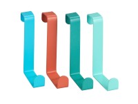 Wenko Závěsné háčky na dveře různé barvy sada 4 ks