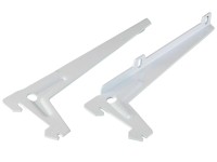 Úhlový nosník s jedním otvorem bílý 18 cm, 1 pár Úhlový nosník s jedním otvorem bílý 18 cm, 1 pár