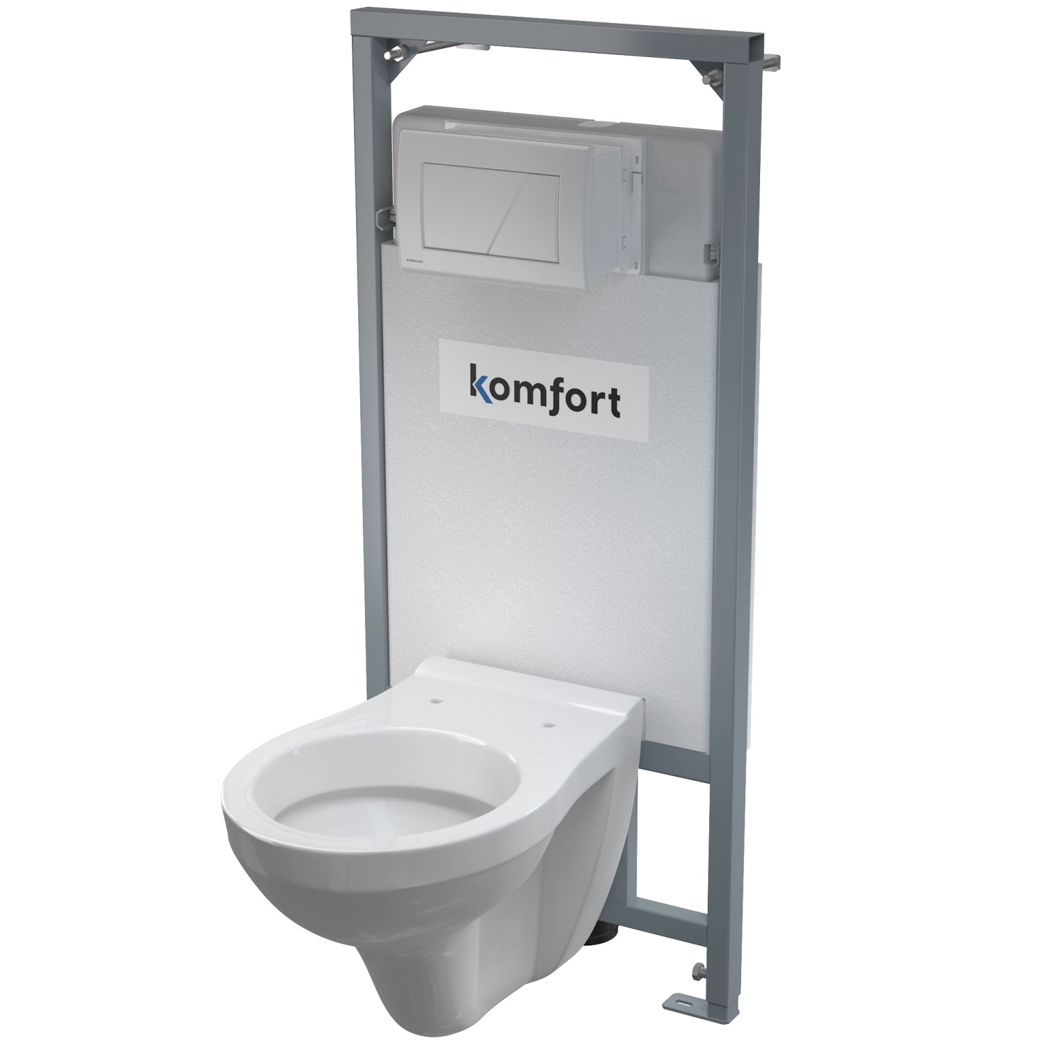 Alcadrain WC set Komfort C101-SET-01 + závěsné WC AURA do sádrokartonu
