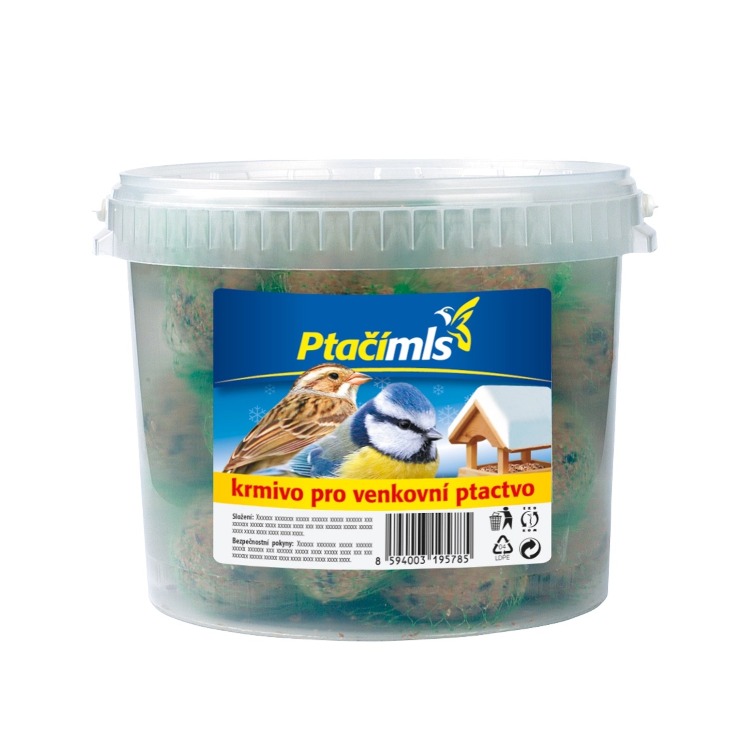 Ptačímls Krmivo pro venkovní ptactvo - lojové koule 90 g, 35 ks