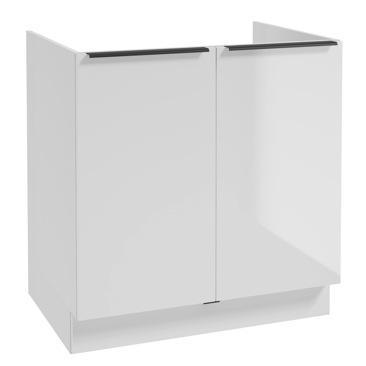 Deftrans Dřezová kuchyňská skříňka Belluno 2D1Z, bílá, 80 x 84 x 49 cm