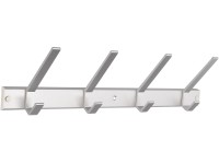 Lišta matná kovová se 4 háčky