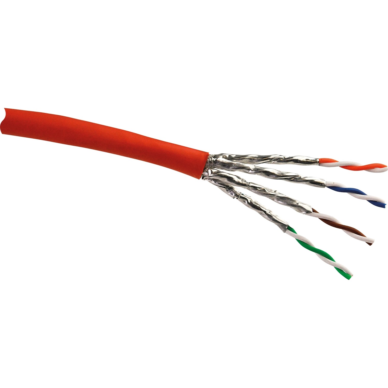 Schwaiger Síťový kabel S/STP CAT 7 oranžový 25 m