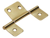 Hettich Závěs pro lamelové dveře 88 mm x 29 mm, pomosazená ocel, 2 ks