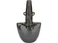 Váza Ancient Secrets, tmavě šedá, 25 x 14 x 8 cm