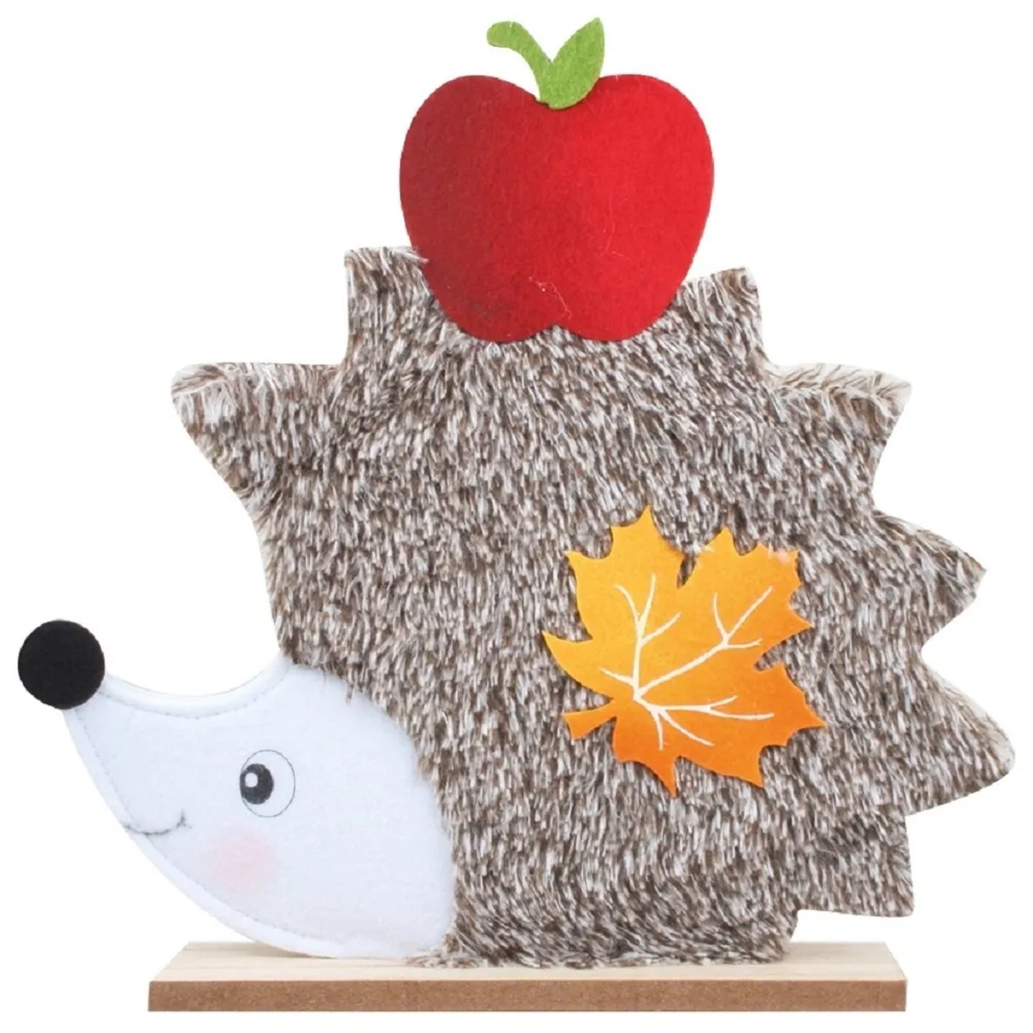 Filcový ježek ležící hnědý 30 cm  Anděl Přerov s.r.o.