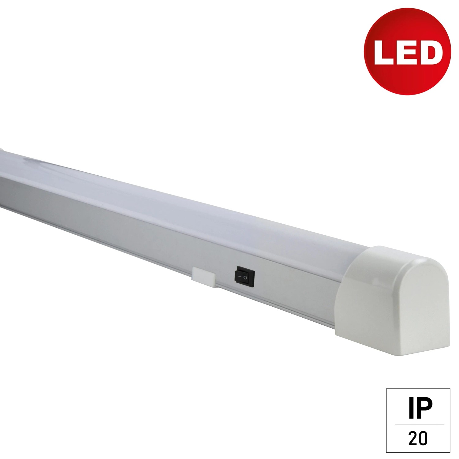 E2 LED Podlinkové svítidlo s vypínačem, IP20, 10 W, 1100 lm, 60 x 3 x 4,2 cm