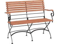 Skládací zahradní lavice Montgomery, olej. akáciové dřevo, 88,5 x 110 x 52,5 cm