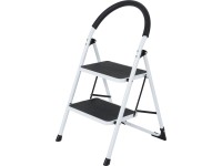 2stupňové skládací schůdky bílo-černé max. 150 kg, 85 x 46 x 53 cm 2stupňové skládací schůdky bílo-černé max. 150 kg, 85 x 46 x 53 cm