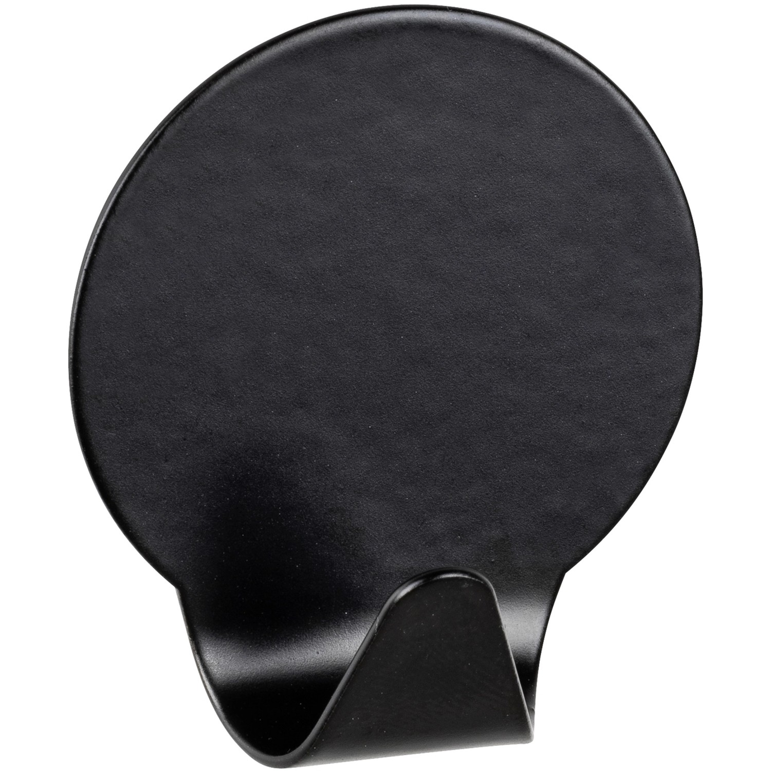 Wenko Samolepicí kulatý háček nerezový, černá, 2 ks