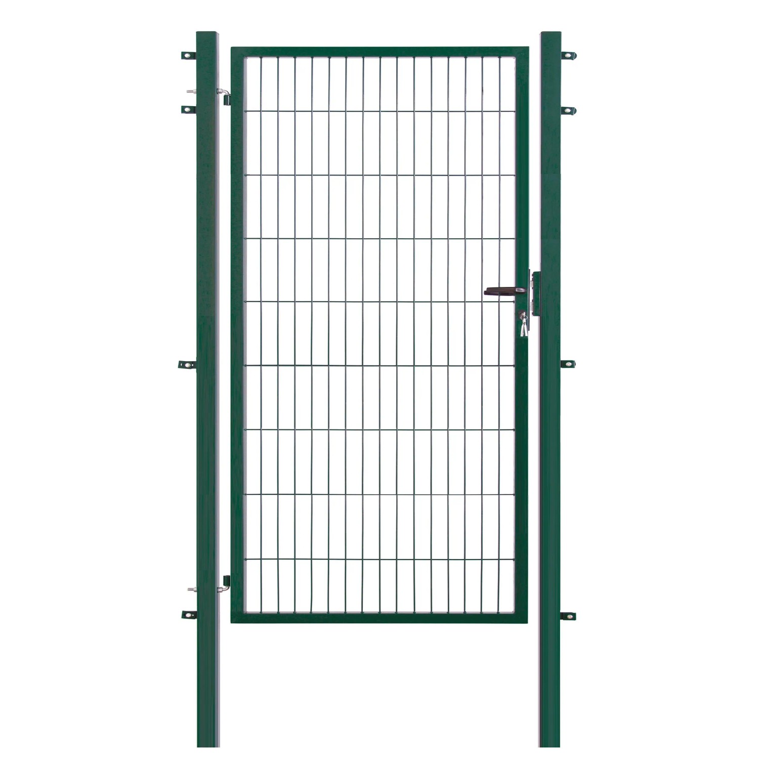 Floraworld Jednokřídlá branka Comfort se zámkem na klíč zelená 180 x 100 cm