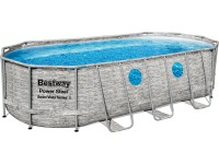 Bestway Bazén Power Steel Vista II, vzhled kamene, 549 x 274 x 122 cm