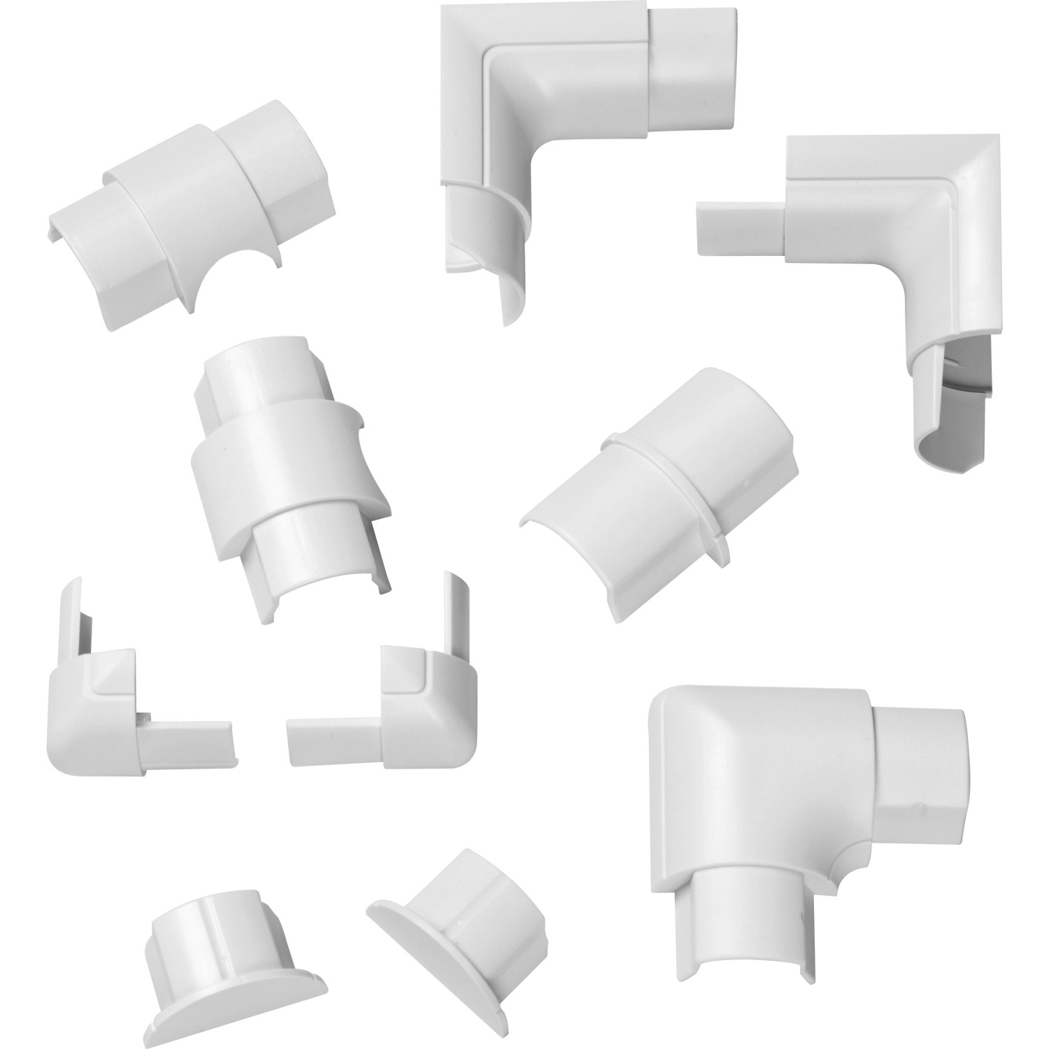 D-Line Sada příslušenství kabelových lišt, bílá, 30 x 15 mm