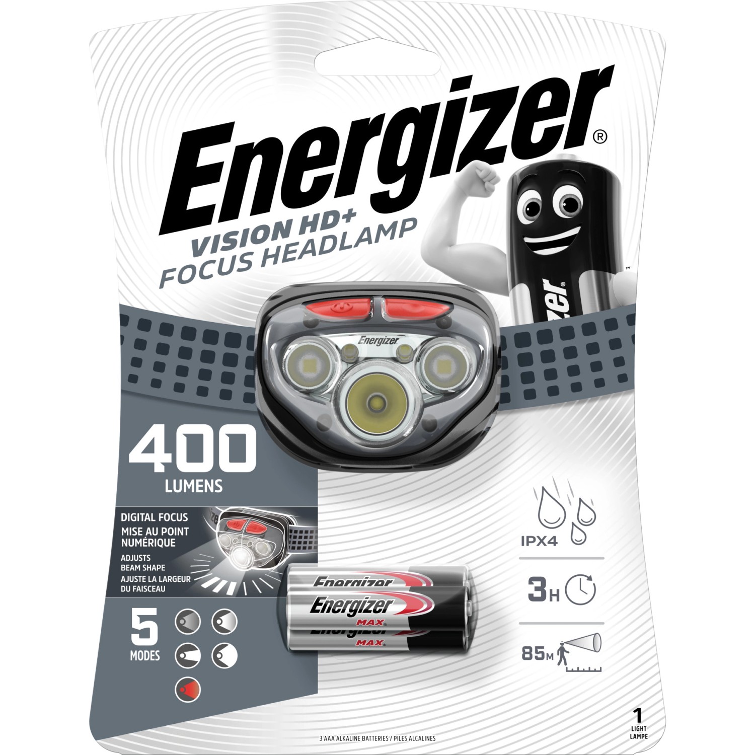 Energizer Vision HD+ Focus - čelová svítilna