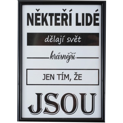 Bondecor Fotorámeček plastový FAST černý 40 x 50 cm