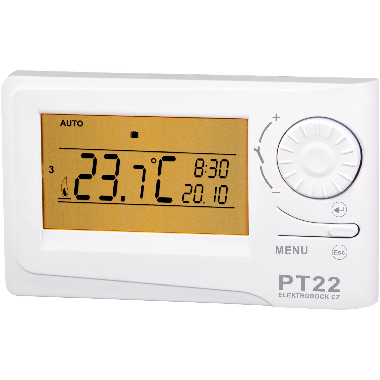 Termostat drátový digitální Elektrobock PT22