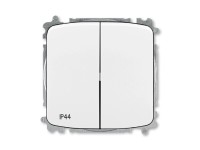 ABB Sériový/lustrový spínač TANGO 3559A-A05940 B, bílý, 48 x 150 x 110 mm