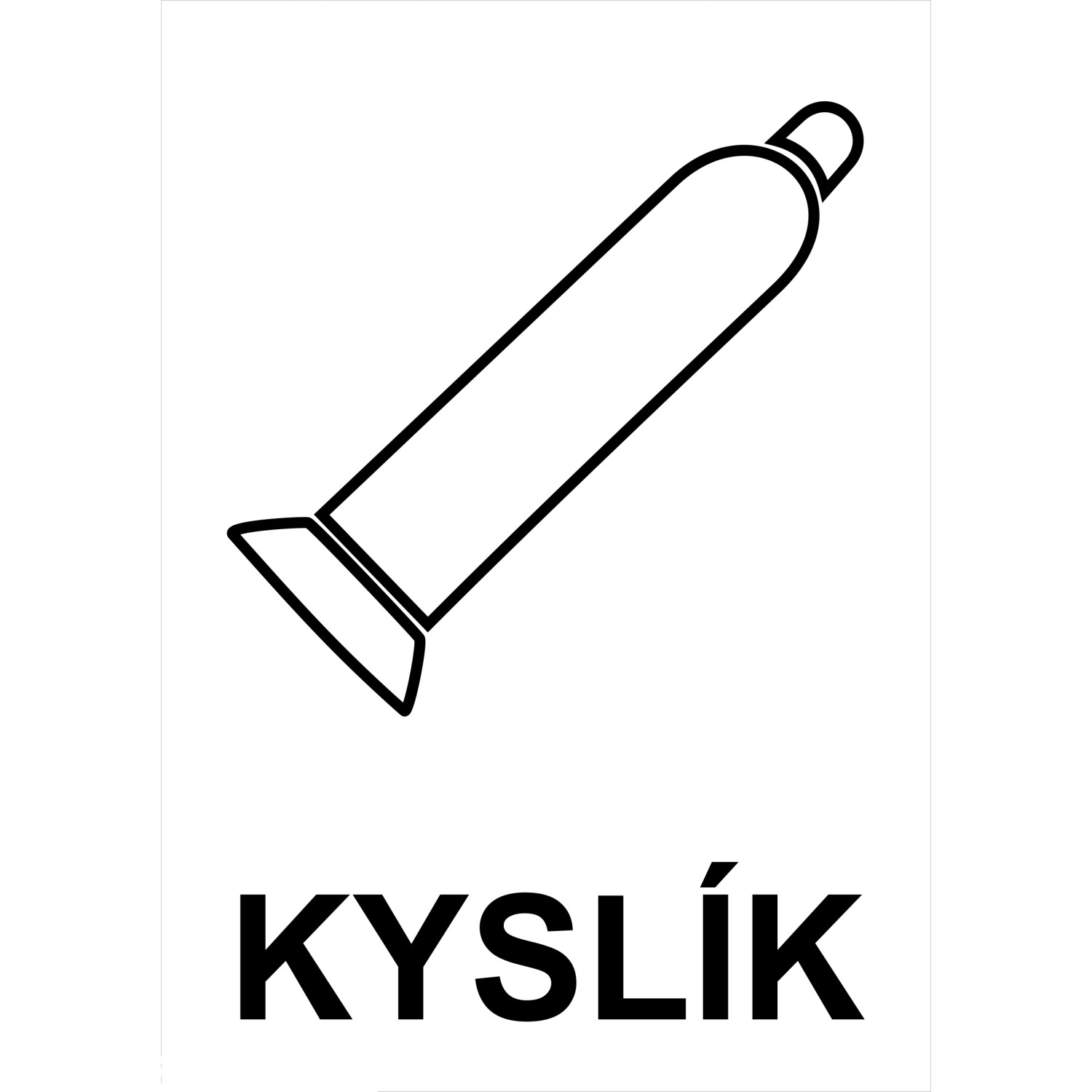 Tabulka Kyslík 200 mm x 150 mm