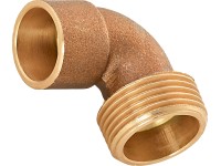 Pájecí koleno 90° 4092G červený bronz, pr. 22 mm x 26,4 mm (R 3/4), 1 ks Pájecí koleno 90° 4092G červený bronz, pr. 22 mm x 26,4 mm (R 3/4), 1 ks