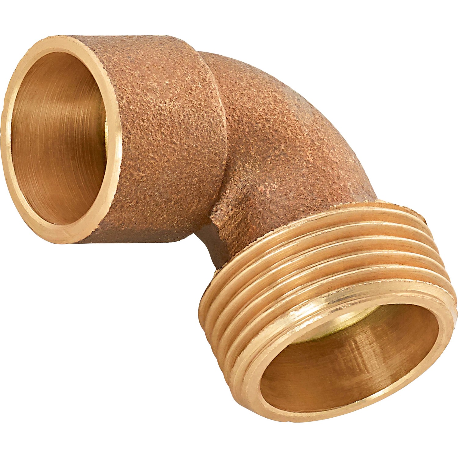 Pájecí koleno 90° 4092G červený bronz, pr. 22 mm x 26,4 mm (R 3/4), 1 ks