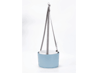 Plastia Samozavlažovací závěsná žardina Berberis šedomodrá+bílá pr. 30 x 19,8 cm