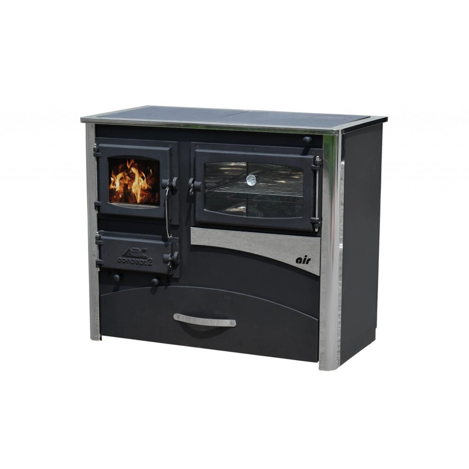 ABC Sporák CONCEPT 2 AIR, 11,6 kW, nerez, 101 x 53,5 x 85, P