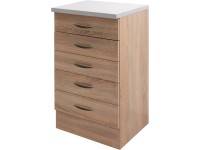 Flex-Well Kuchyňská skříňka Oslo 50 spodní, zásuvky, 50 x 85 x 47 cm