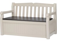 Keter Zahradní úložný box/lavice Eden, béžová/hnědá, 140 x 60 x 84 cm