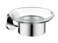 Novaservis Nástěnná mýdlenka Ferro Smile, leštěná nerez/sklo