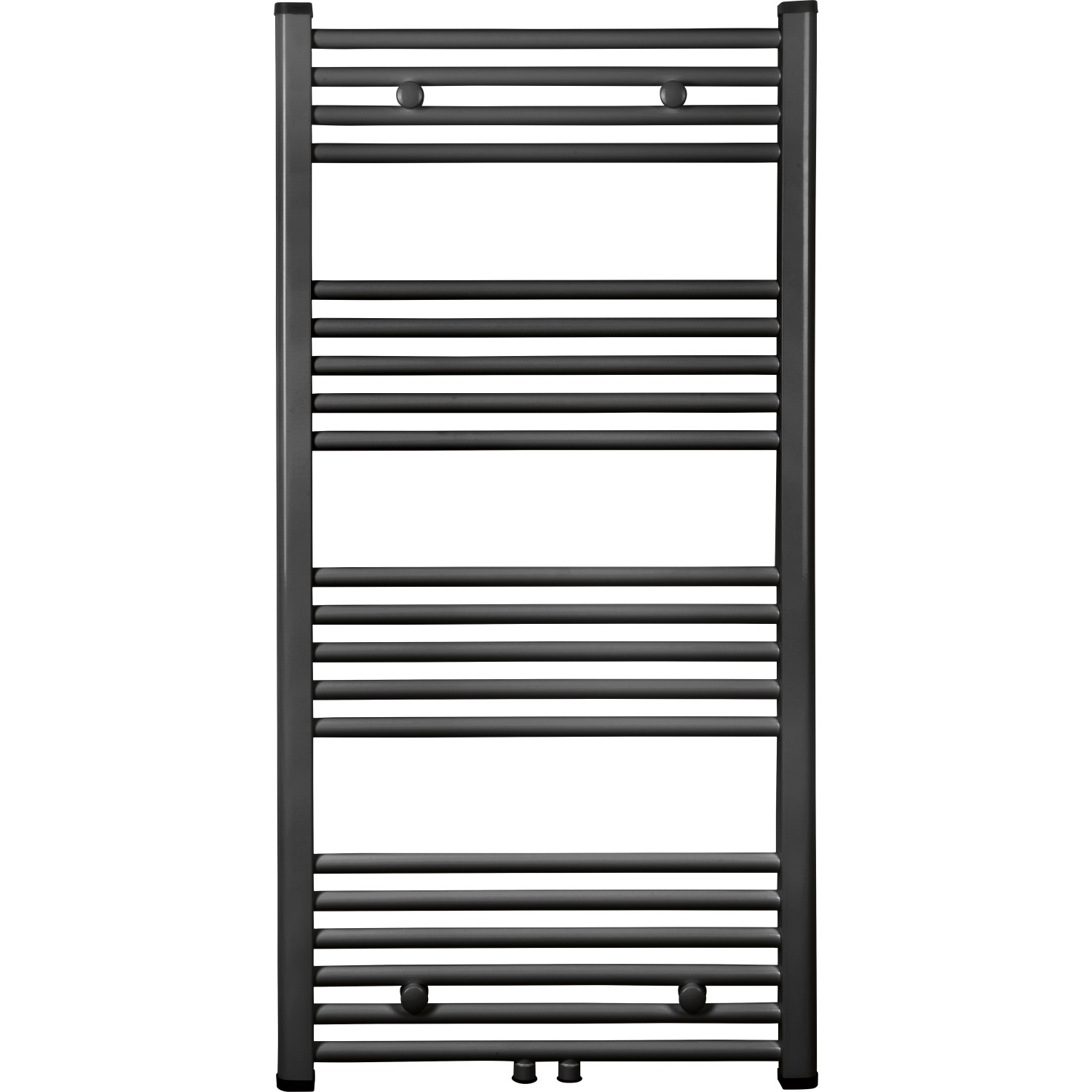 Koupelnový radiátor 637 W, matná černá, 60 x 120 cm