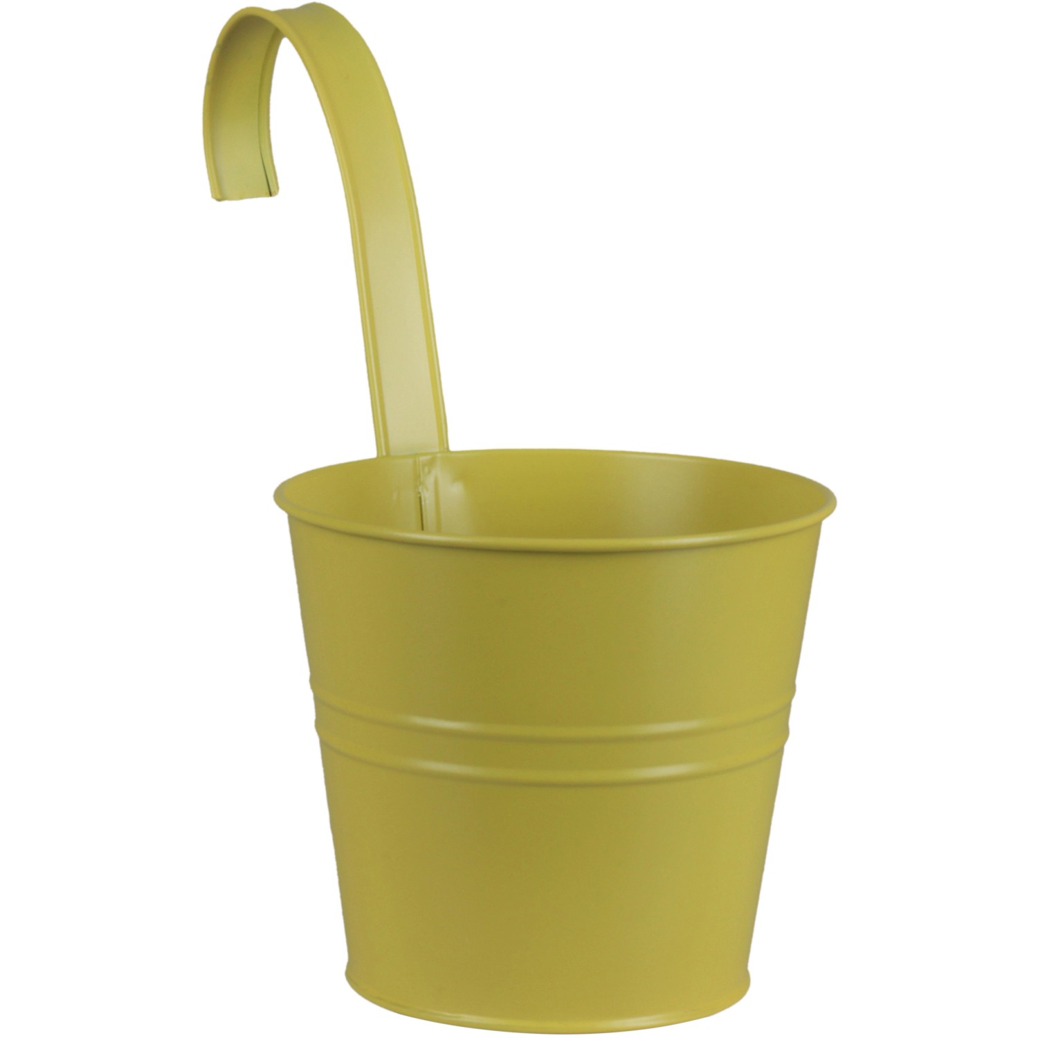 A.H.G. Zinkový květináč na balkon, žlutozelená, pr. 16 x 26 cm