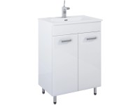 Maximus Skříňka pod umyvadlo Eve, 2 dvířka, lesklá bílá, 50 cm