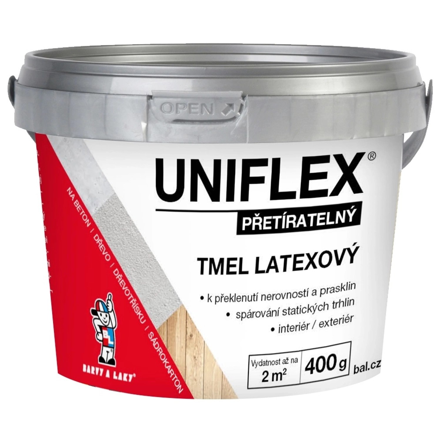 Uniflex latexový tmel 400g