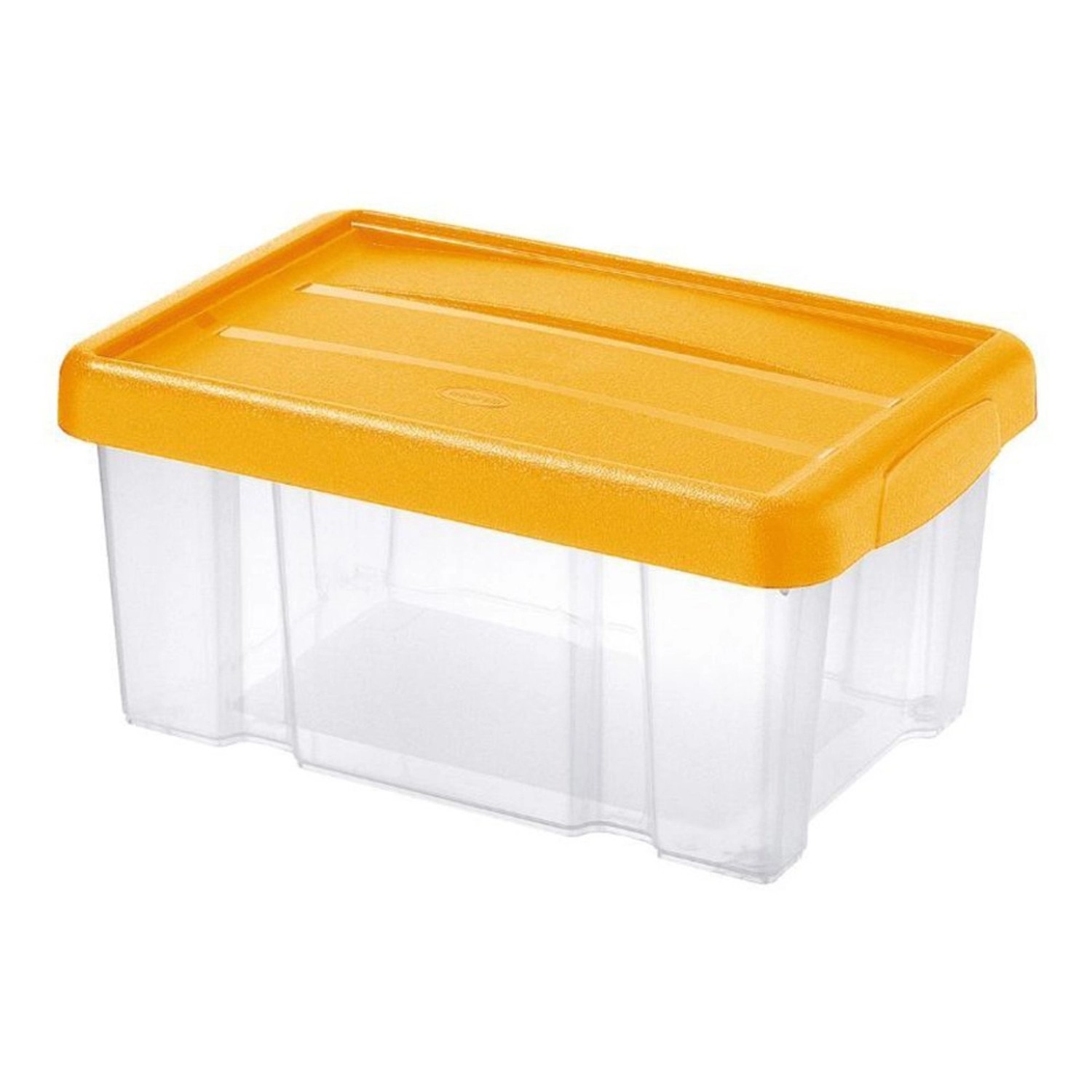 Tontarelli Úložný box s víkem PUZZLE transparentní/oranžový 5 l