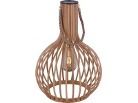 Solární lucerna Nardelli, IP44, teplá bílá, juta a bambus, pr. 28 x 40 cm