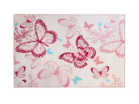 LUANA Dětský koberec - Motýli 80 x 120 cm LUANA Dětský koberec - Motýli 80 x 120 cm