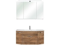 Pelipal Koupelnový nábytek Zoey - umyv.+skříňka+zrc.skříň., dub Ribbeck, 112 cm