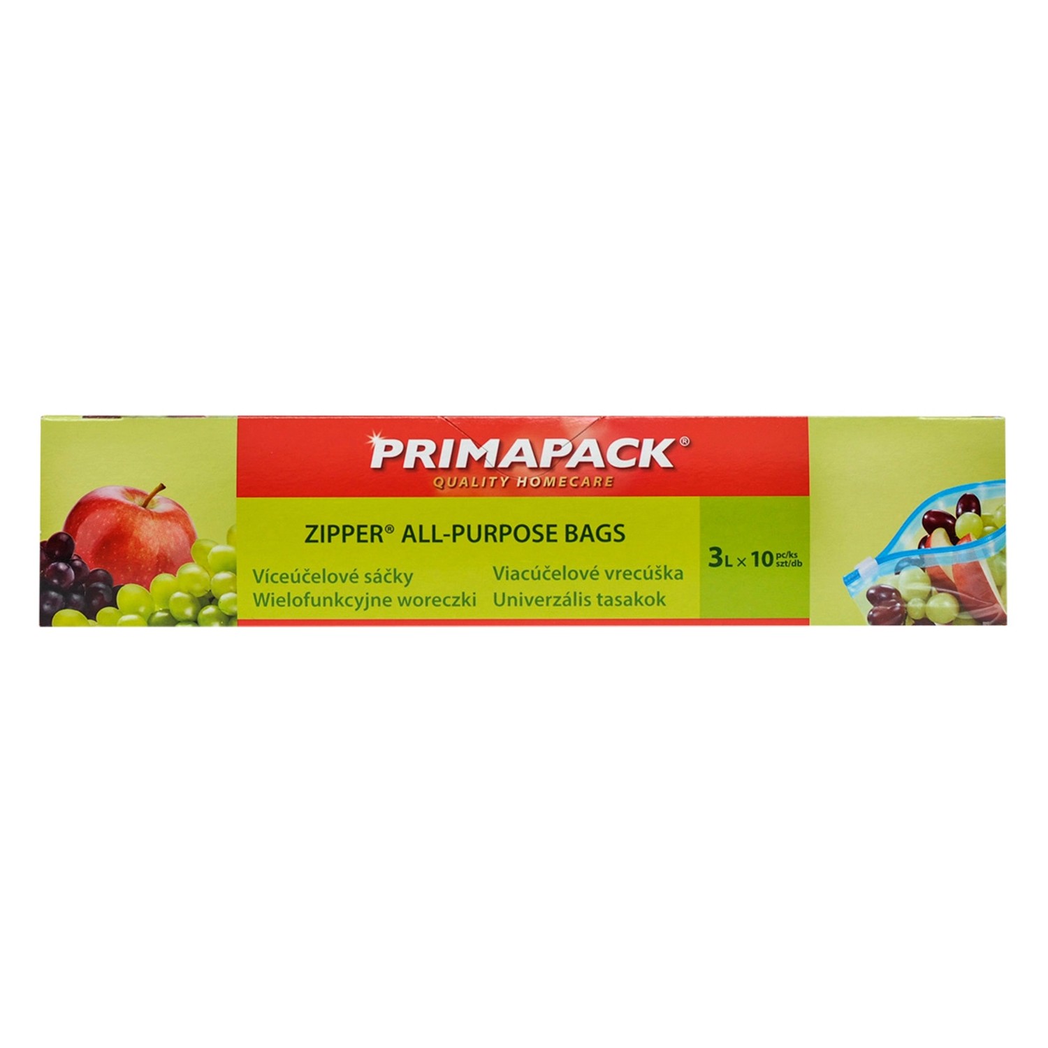 PRIMAPACK Zipper® Víceúčelové sáčky 3L/10ks