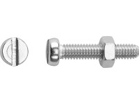 Závitový šroub s válcovou hlavou PZ ocel A2 M4 x 10 mm, 8 ks + matice