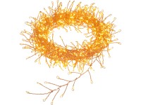 LED drátěný světelný řetěz, 720 LED, transparentní-měděný, 13 m