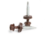 COVERNIT Samořezný vrut, plech. krytina/dřevo, hnědá, 4,8 x 35 mm, 25 ks