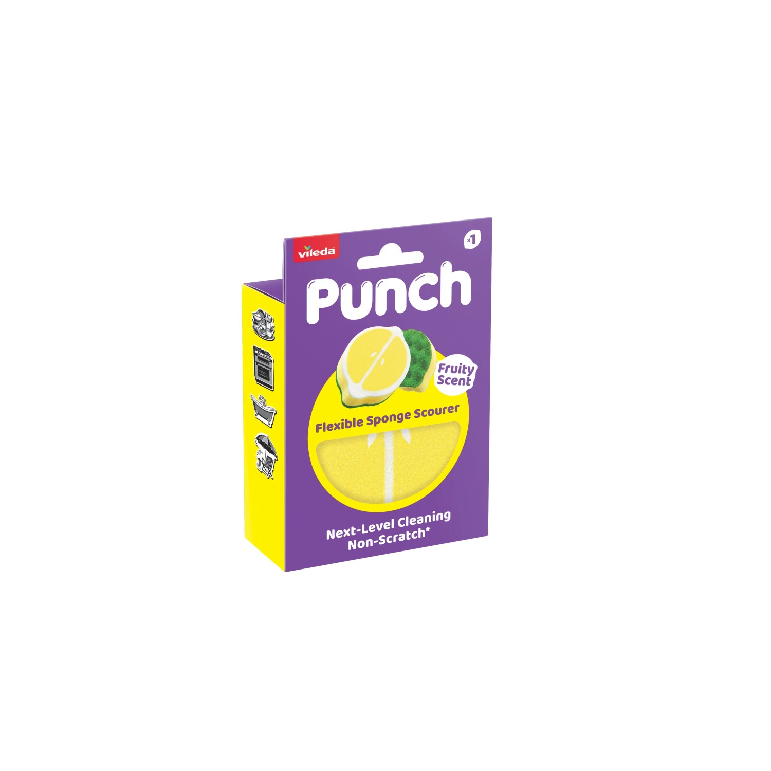 VILEDA Punch lemon houbička 1 kus