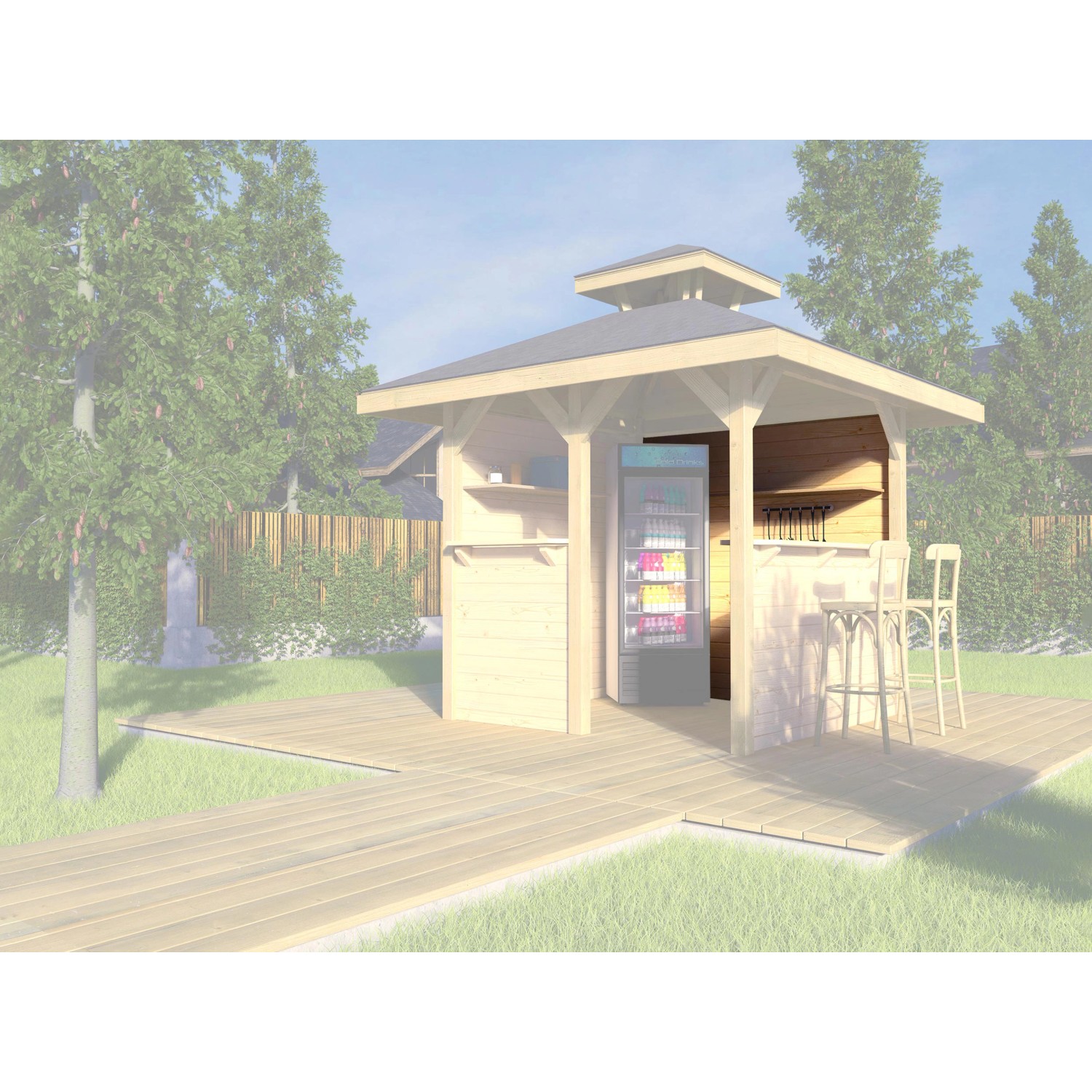 Weka Stěna pro zahradní altány 651 vel. 1