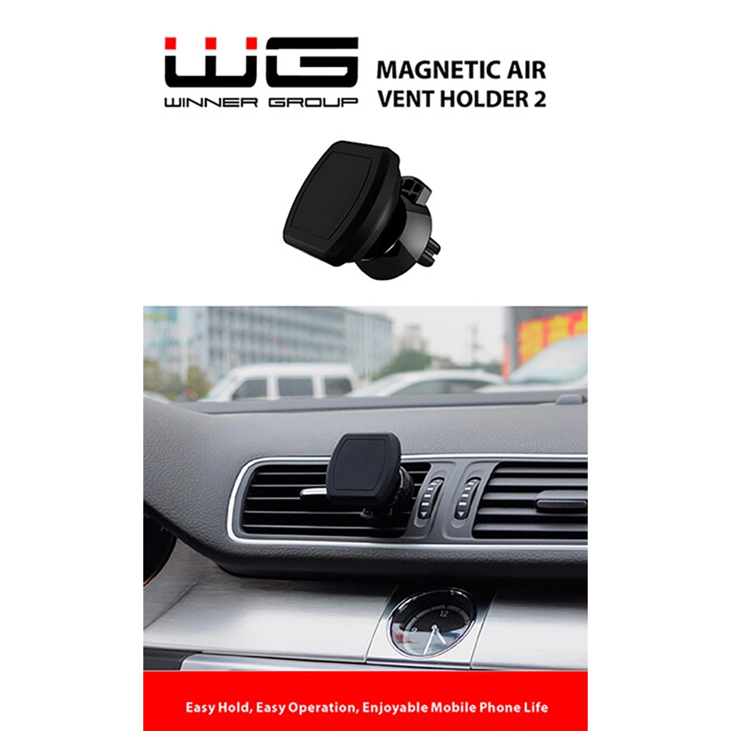 WG Držák magnetický do mřížky kostka