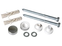 Náhradní krytka k WC šroubům chrom, 4 ks